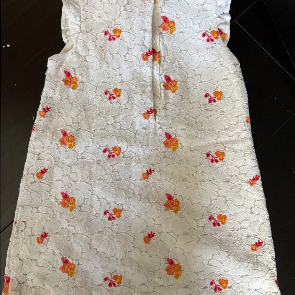EUC Janie and Jack Embroidered Floral Lace Dress size 3 - Picture 4 of 5